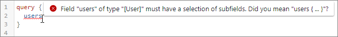 Red squiggly line under a syntax error Red squiggly line under a syntax error