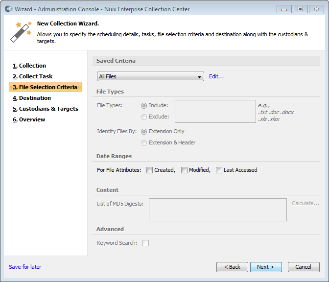 Adding cases and collections