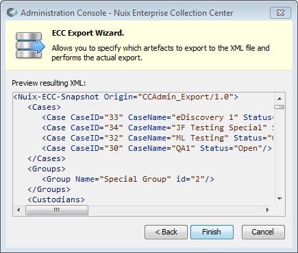 Importing and exporting data
