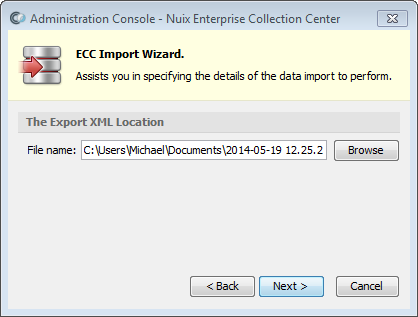 Importing and exporting data