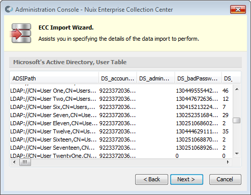 Importing and exporting data