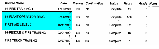 A highlight added to a document