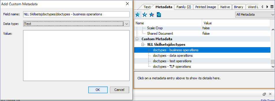 Work with nested custom metadata