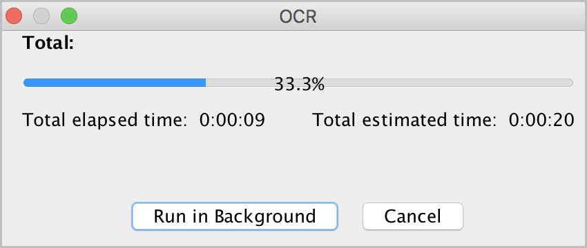 Run processes in the background